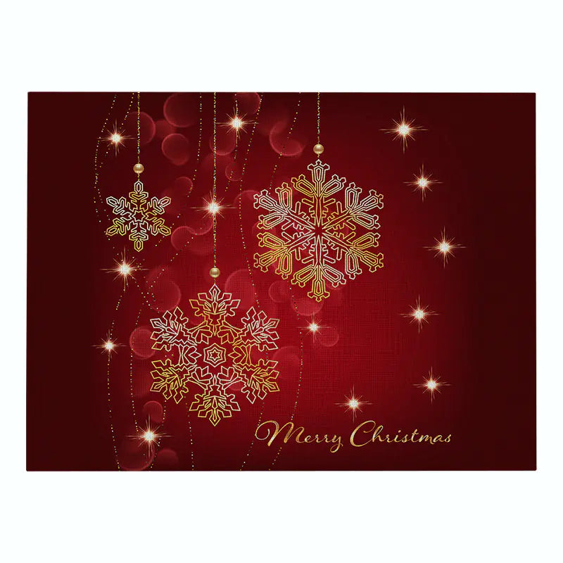 Christmas Red Cotton and Linen Placemat Series