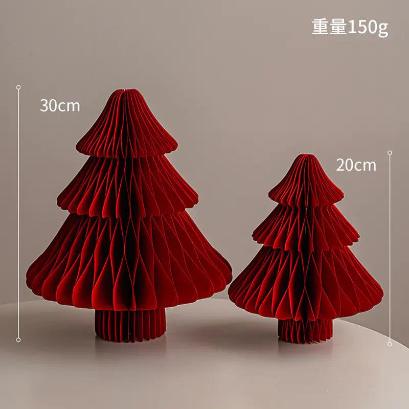 Mini Foldable Paper Christmas Tree Decor 2023 Trend