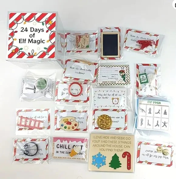 24-day Christmas Advent Elf Magic Gift