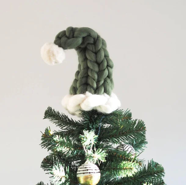 Super Thick Iceland Yarn Christmas Tree Hat Decoration
