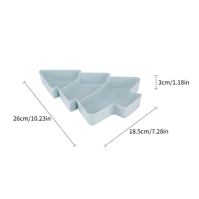 Creative Christmas Tree Snack Tray - 10.23" x 7.28"