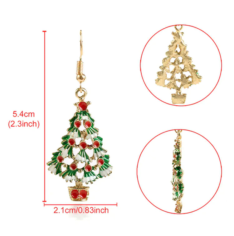 Christmas Jewelry Set: Earrings and Necklace
