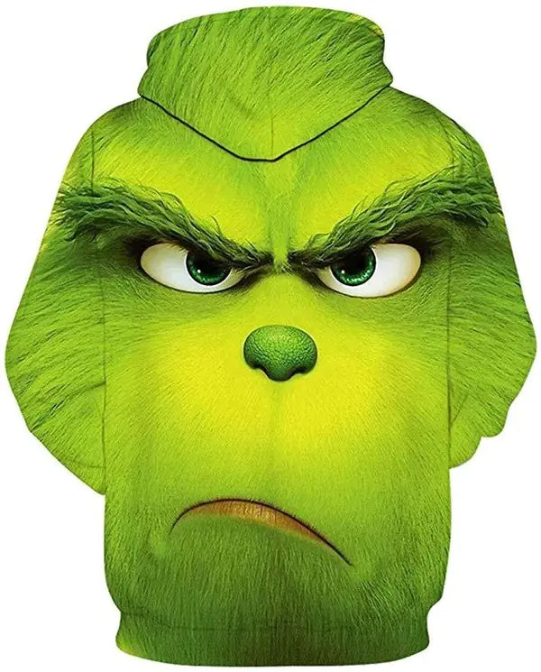 Christmas Green Monkey 3D Printed Hoodie