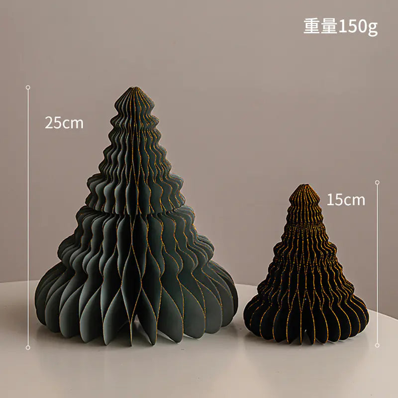 Mini Foldable Paper Christmas Tree Decor 2023 Trend