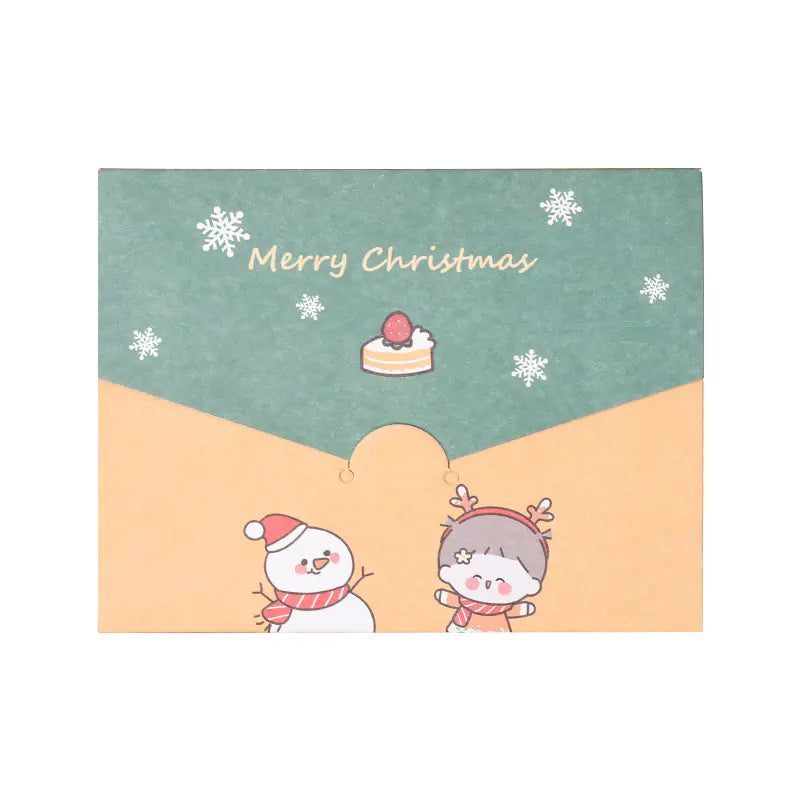 Cartoon Merry Christmas Mini Paper Envelopes