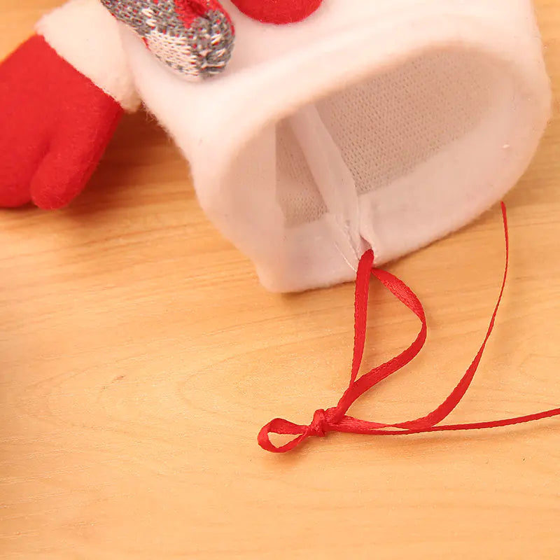 Snowman Christmas Eve Apple Bag - Holiday Decor Gift