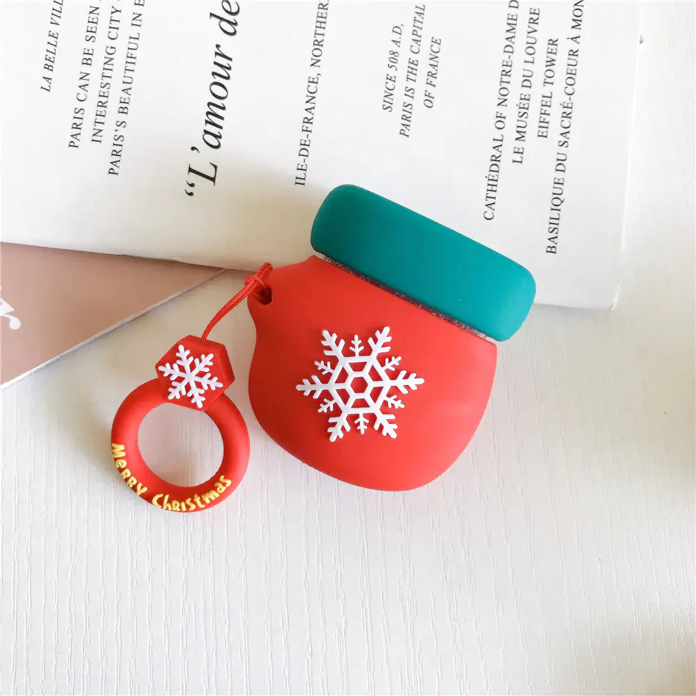 Christmas AirPods Case - Santa Reindeer Silicone Cover