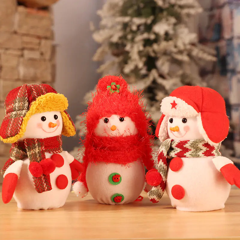 Snowman Christmas Eve Apple Bag - Holiday Decor Gift