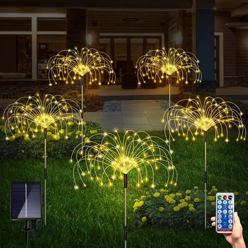 Solar Waterproof Dandelion Lights for Christmas Decor