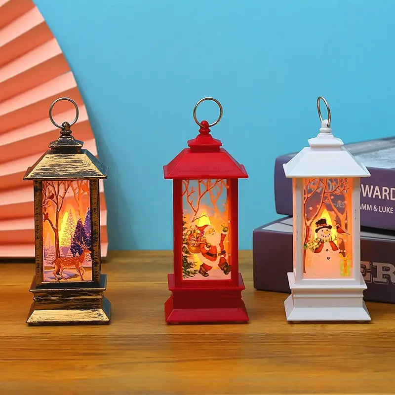 Vintage Style Electric Candle Lantern for Christmas Decor