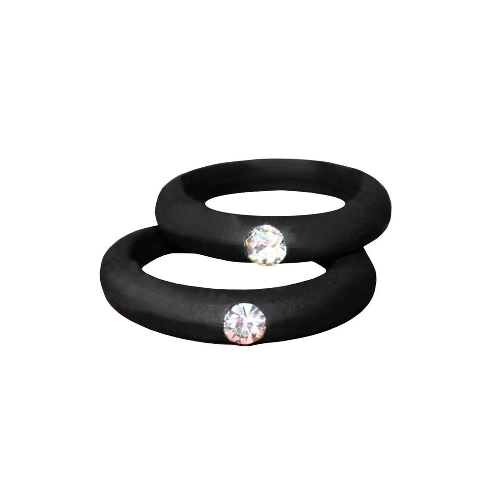 5mm Wide Band Diamond Ring - Silicone Christmas Gift