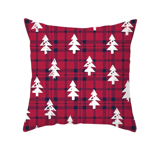Cartoon Christmas Throw Pillow Cover for Sofa (1pc)
