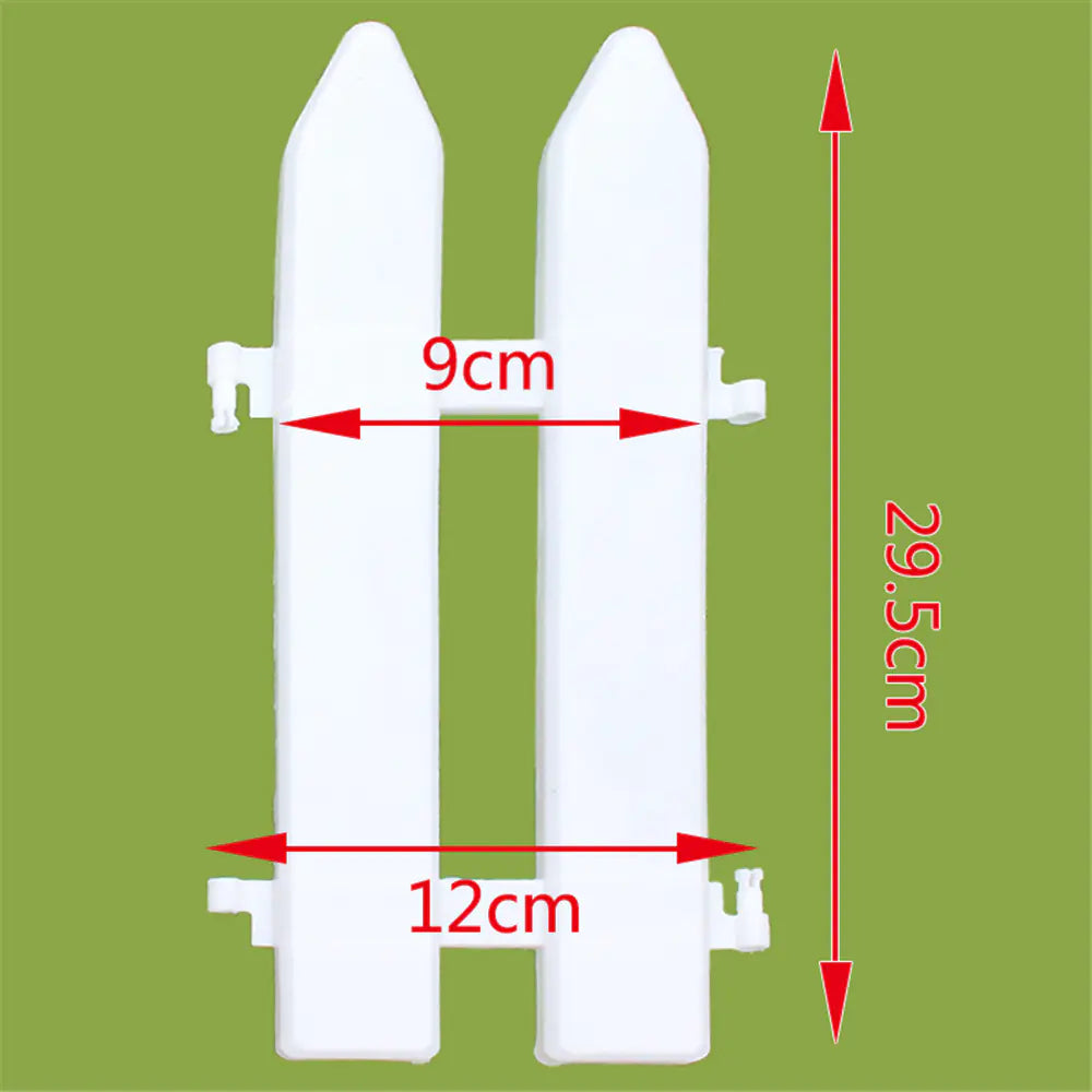 White PVC Christmas Scene Fence Decoration Supplies
