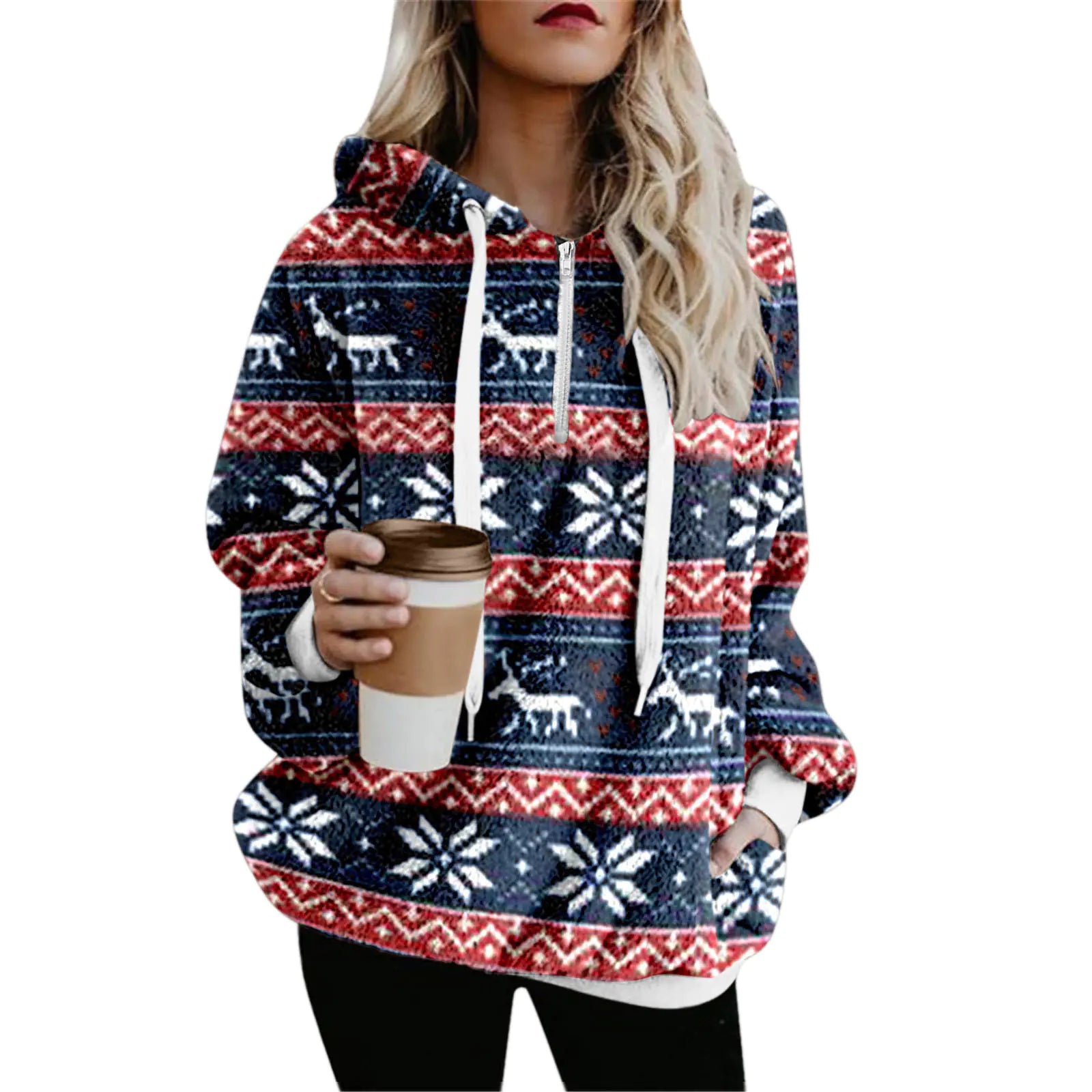Christmas Printed Sweater for Women - Autumn & Winter