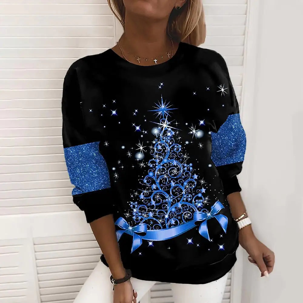 3D Digital Printed Women's Christmas Sweater