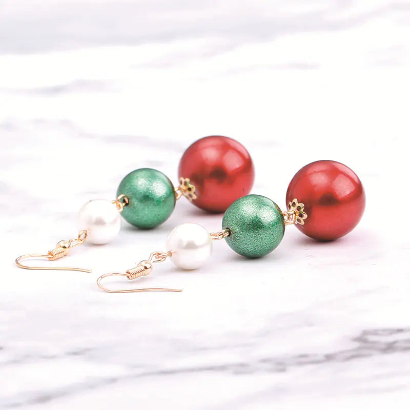 Christmas Series Cute Snowman and Santa Earrings