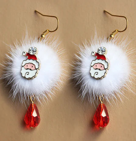 Christmas Tree and Reindeer Earrings Set