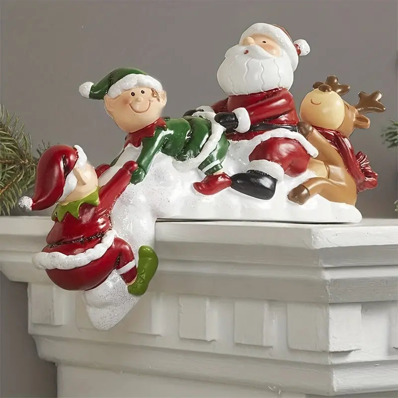 Handmade Resin Christmas Doll Decoration for Home