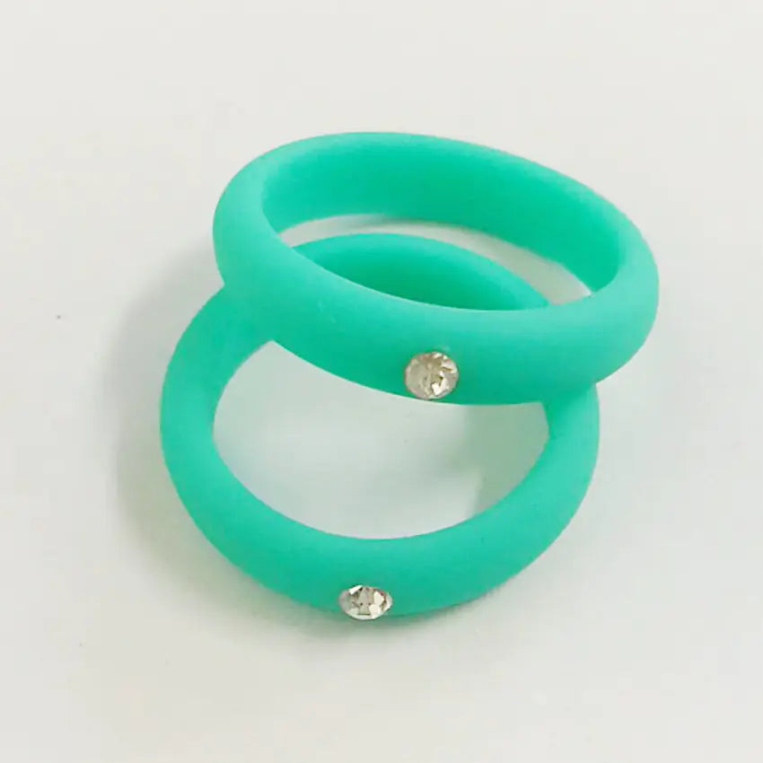 5mm Wide Band Diamond Ring - Silicone Christmas Gift