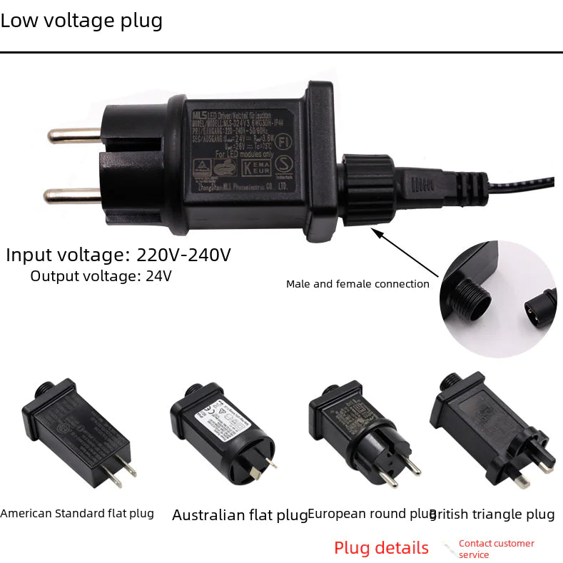 Solar LED Vine Branch Lights for Christmas Decoration