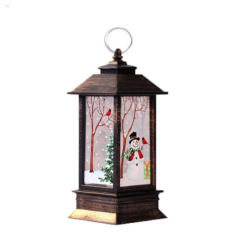 Vintage Style Electric Candle Lantern for Christmas Decor