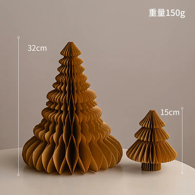 Mini Foldable Paper Christmas Tree Decor 2023 Trend