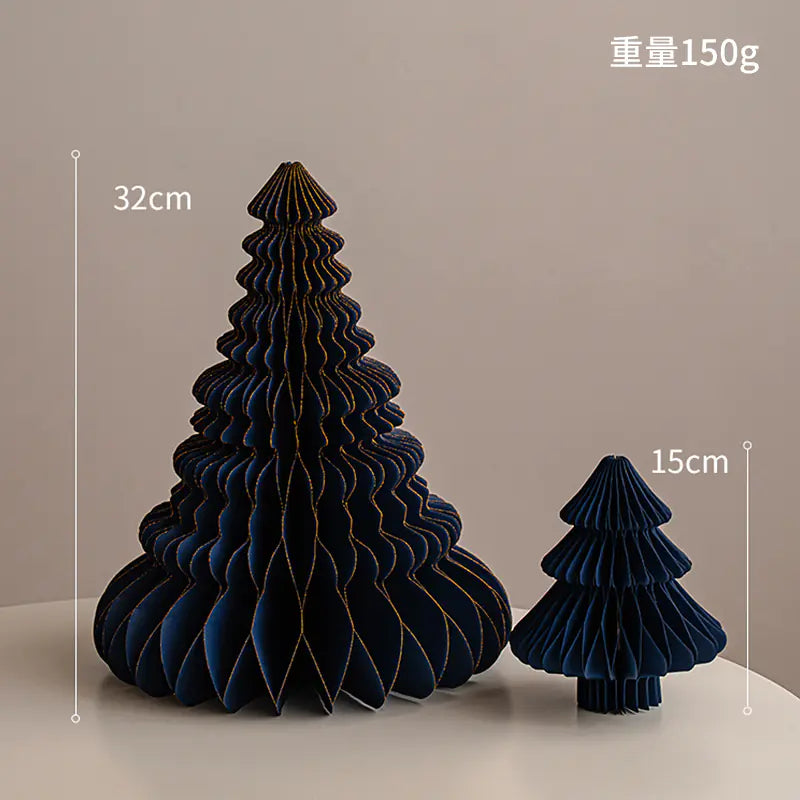 Mini Foldable Paper Christmas Tree Decor 2023 Trend