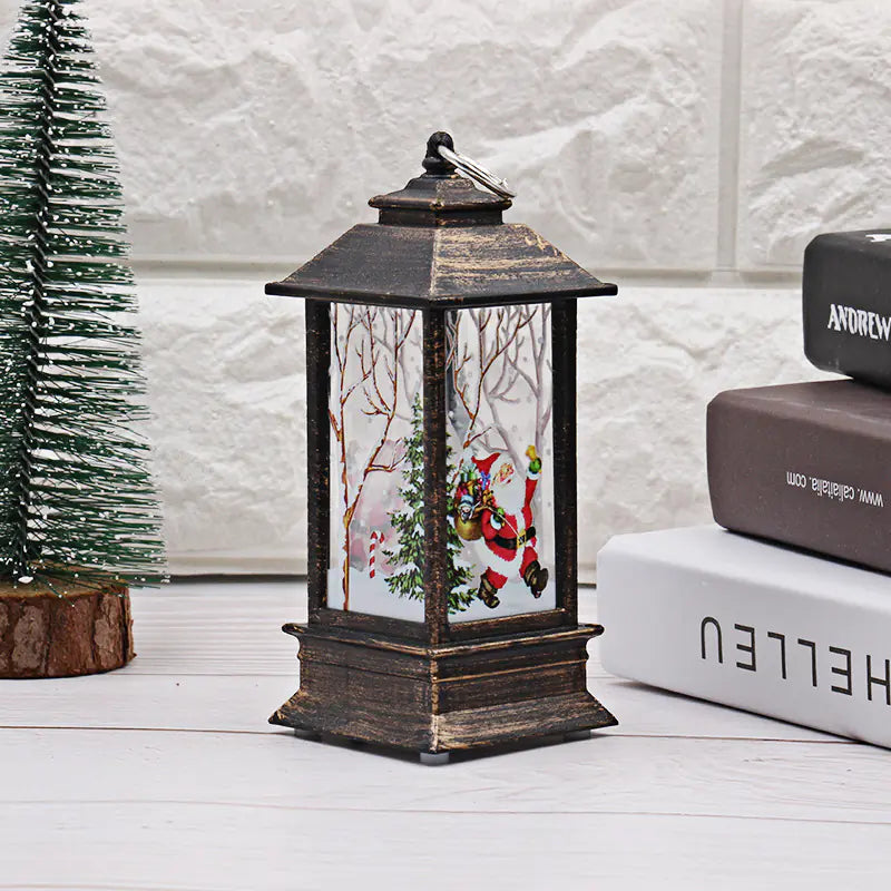 Vintage Style Electric Candle Lantern for Christmas Decor