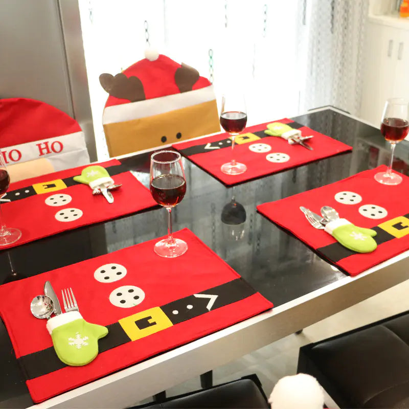 Christmas Decor for Home and Restaurant Table Settings