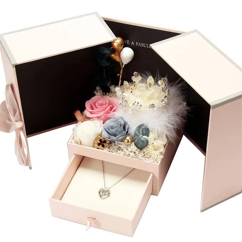 Creative Christmas Gift - Double Door Preserved Flower Box