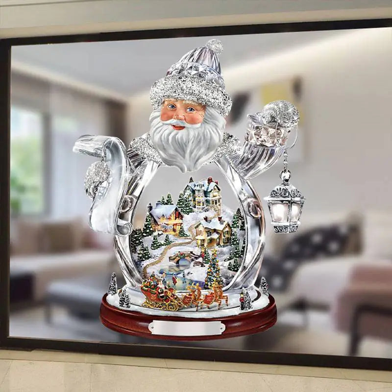 Decorative Santa Claus Window Clings for Christmas
