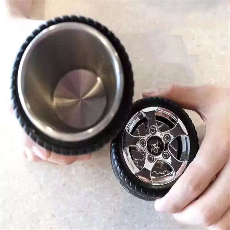 Christmas Tire Mug - 304 Stainless Steel Insulated Cup