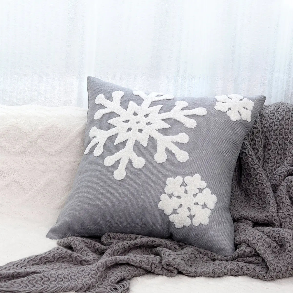 Christmas Tree Gold Foil Deer Cushion Cover 45x45 cm