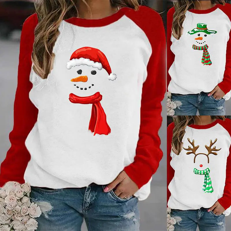 Women's Casual Printed Christmas Sweater