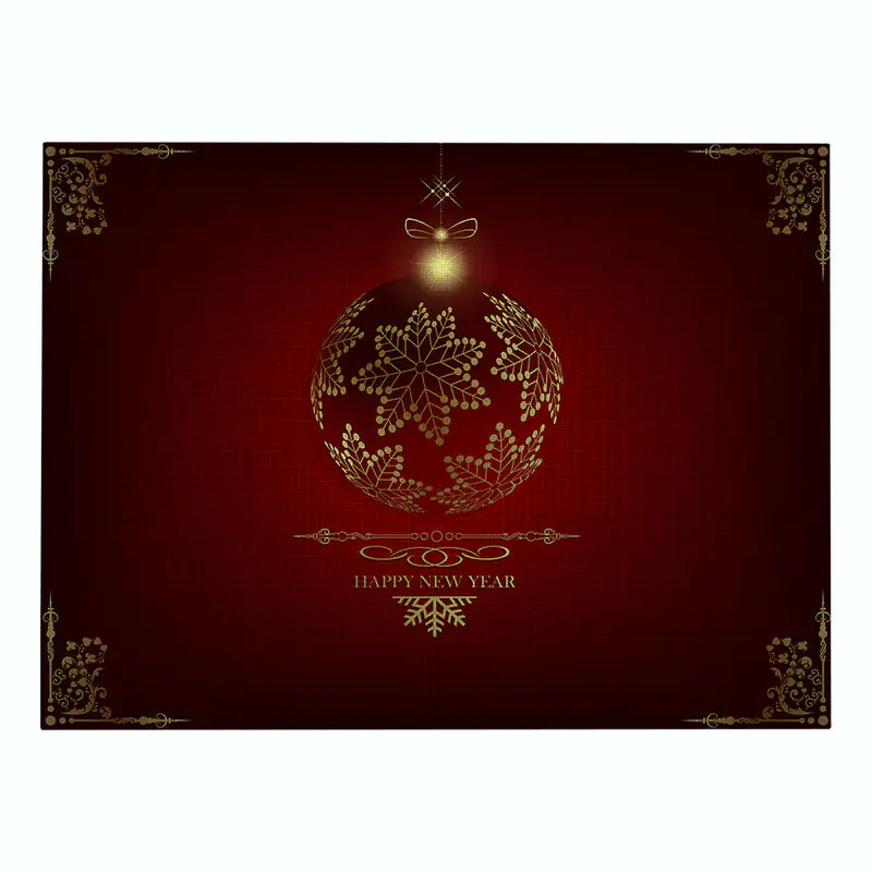 Christmas Red Cotton and Linen Placemat Series