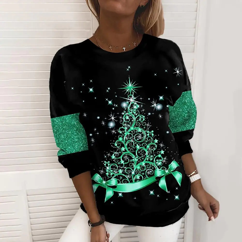 3D Digital Printed Women's Christmas Sweater