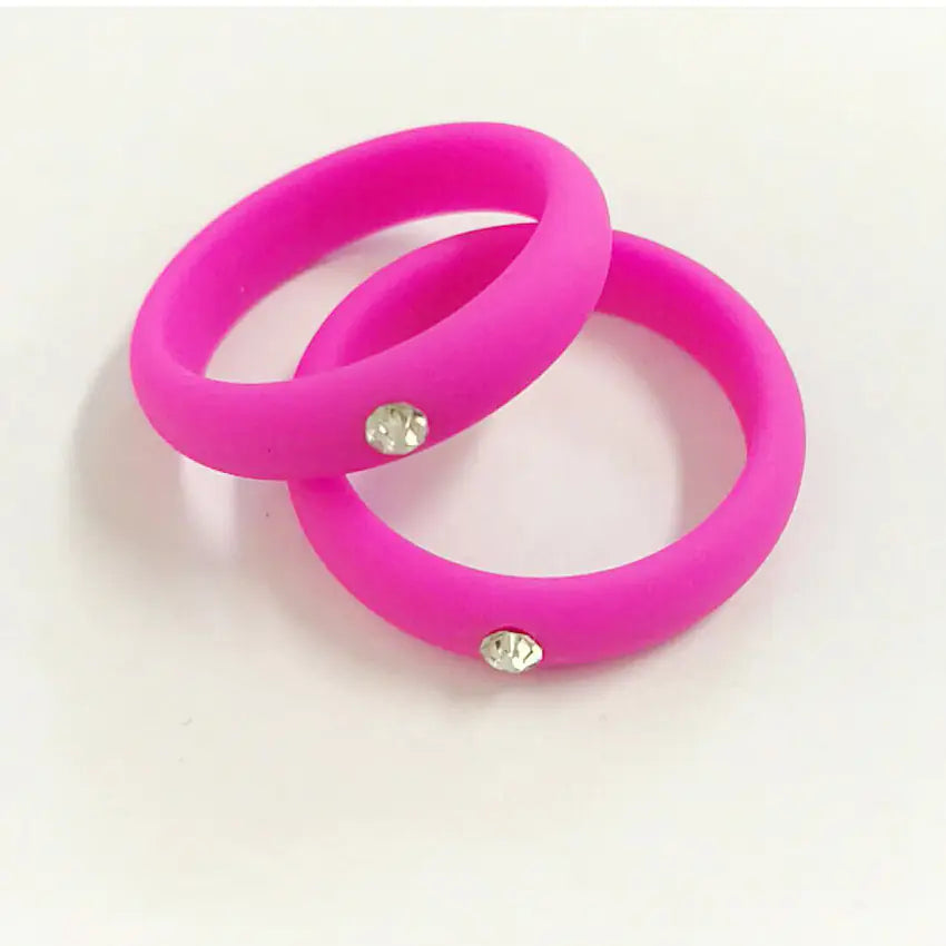 5mm Wide Band Diamond Ring - Silicone Christmas Gift