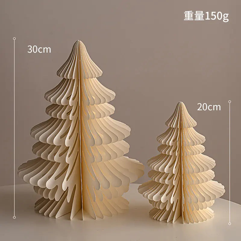 Mini Foldable Paper Christmas Tree Decor 2023 Trend