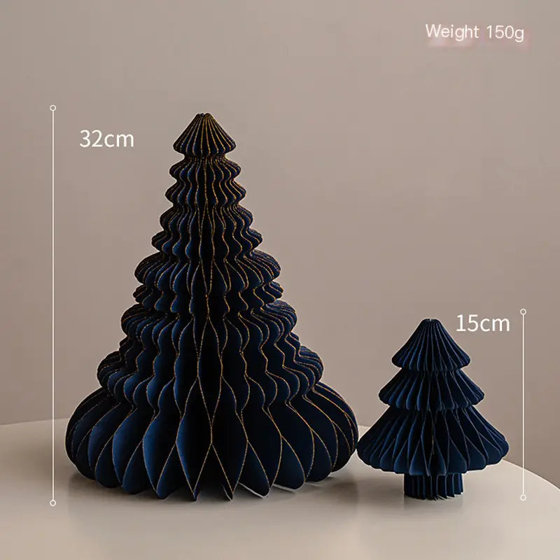 Mini Foldable Paper Christmas Tree Decor 2023 Trend