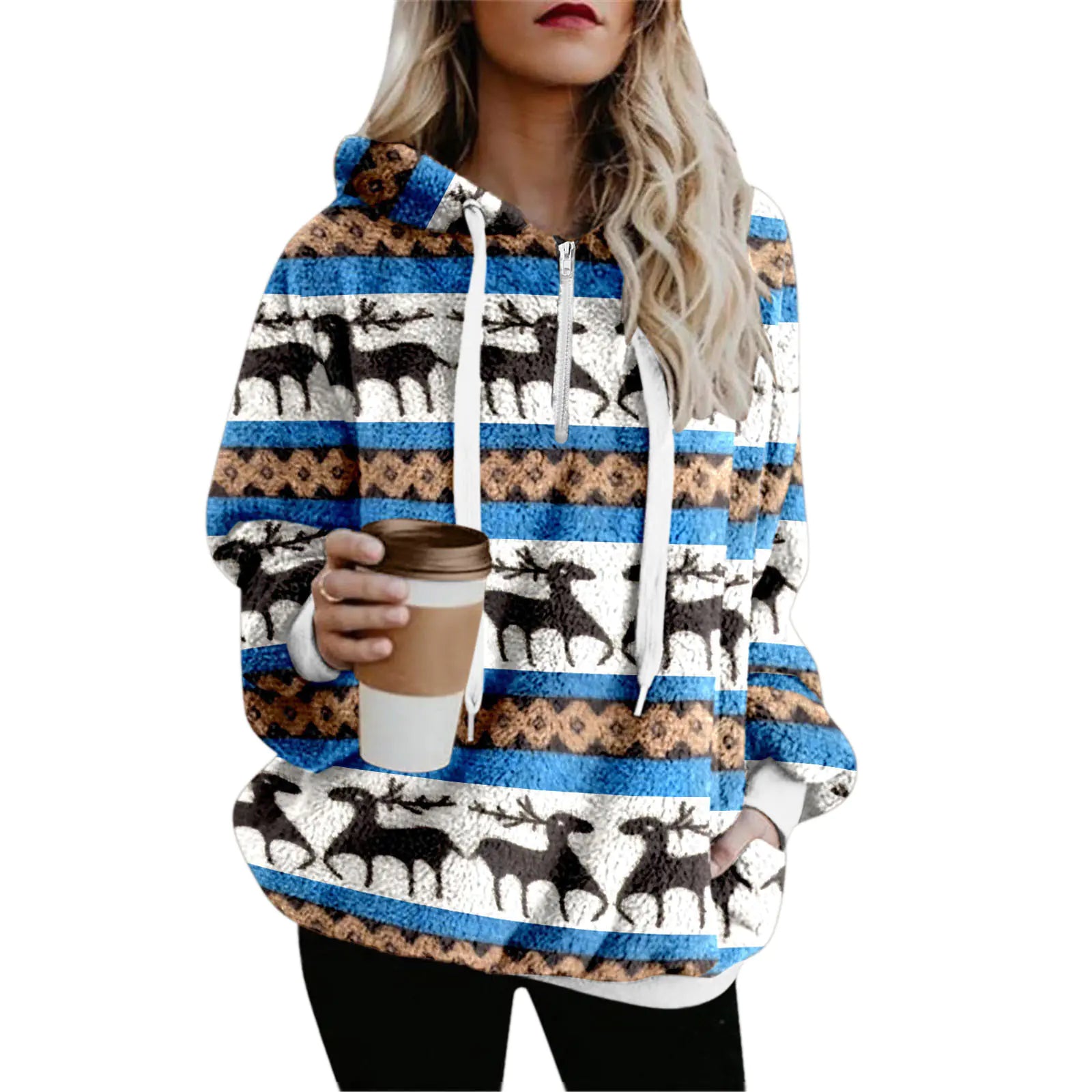 Christmas Printed Sweater for Women - Autumn & Winter