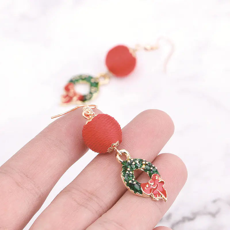 Christmas Series Cute Snowman and Santa Earrings