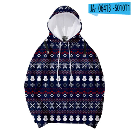 Detachable Hooded Loose Women's Christmas Sweater