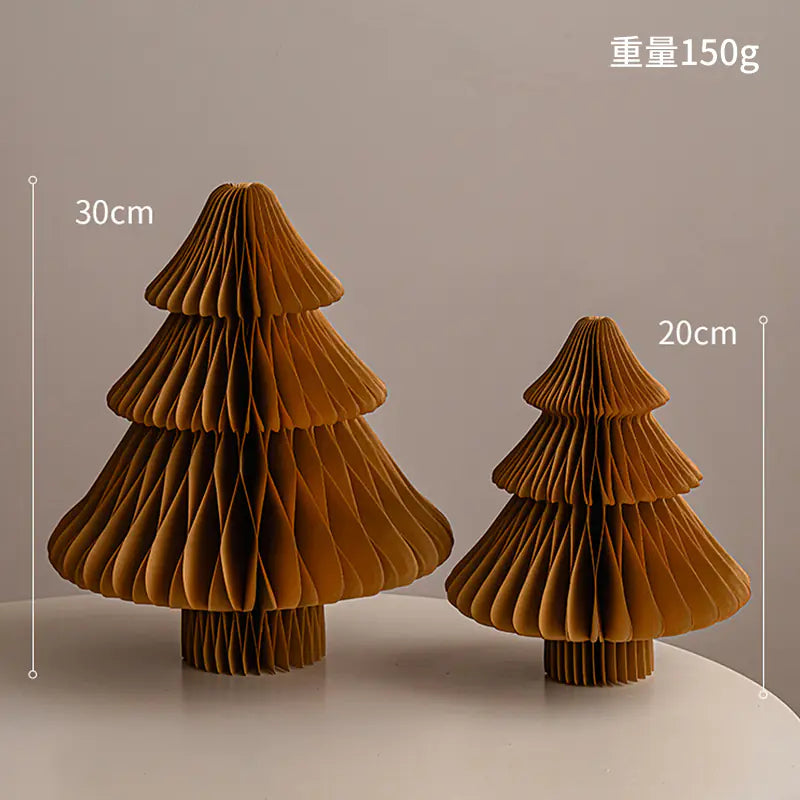 Mini Foldable Paper Christmas Tree Decor 2023 Trend