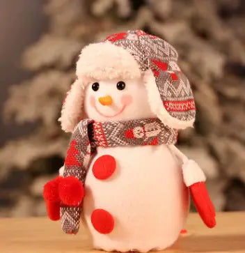 Snowman Christmas Eve Apple Bag - Holiday Decor Gift