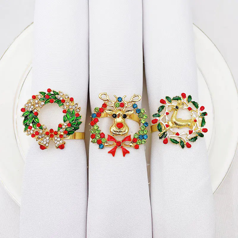 Amazon Bestselling Christmas Reindeer Napkin Rings