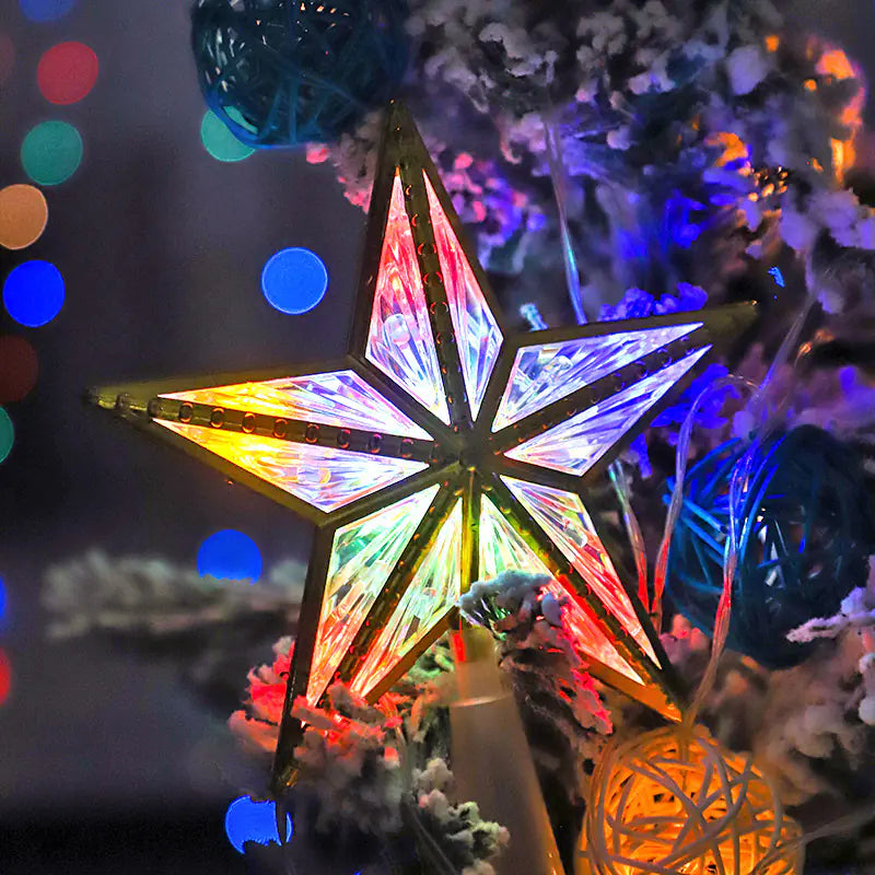 LED Star Tree Topper Decoration for Christmas Tree