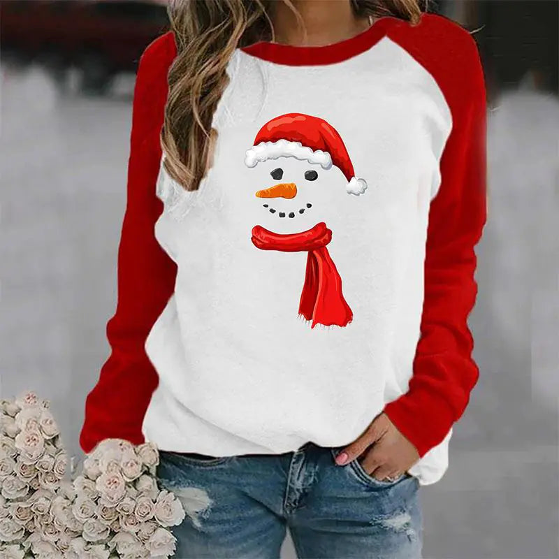 Women's Casual Printed Christmas Sweater