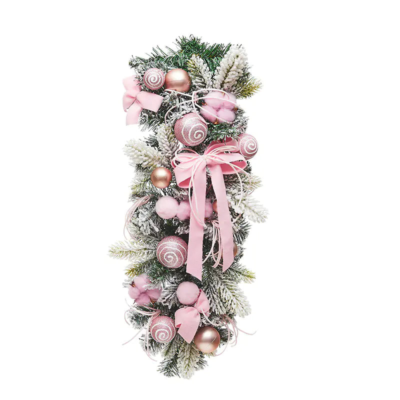 Christmas Decoration Rattan Plant with Bowknot